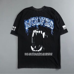 BLOOD THUNDER "PREMIUM VINTAGE" OVERSIZED TEE IN BLACK/BLUE